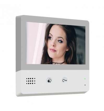 OPRAVENÉ - XtendLan Bytový monitor 2-drát D2/ LCD 7" dotykový 1024x600/ Quad/ PiP/ videopaměť/ CZ menu/ bílý/ WiFi/ SIP