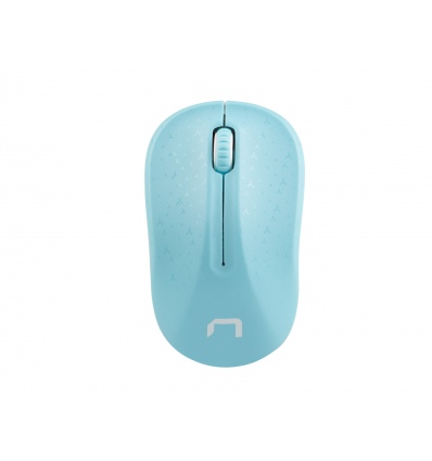 Natec optická myš TOUCAN/1600 DPI/Cestovní/Optická/Bezdrátová USB/Bílá-modrá