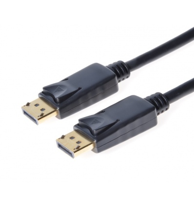 PremiumCord DisplayPort 1.2 přípojný kabel M/M, zlacené konektory, 3m, AWG 30