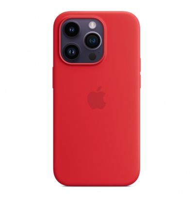 iPhone 14 Pro Max Silicone Case with MS- RED