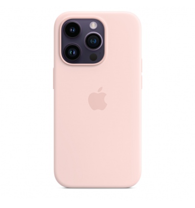 iPhone 14 Pro Max Silicone Case with MS-Chalk Pink