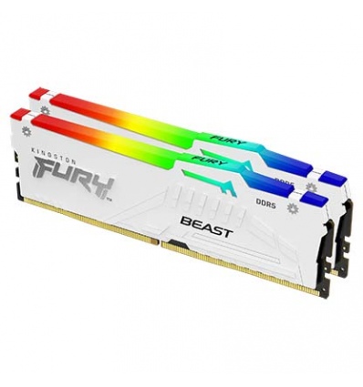 Kingston FURY Beast White/DDR5/64GB/5600MHz/CL40/2x32GB/RGB/White