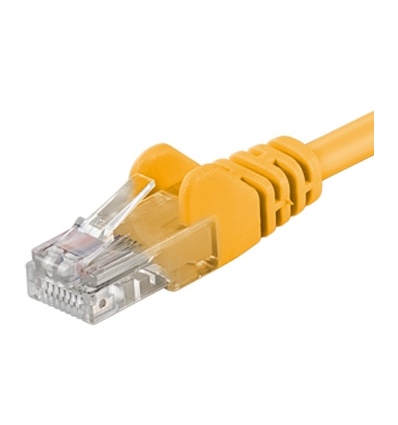Patch kabel UTP RJ45-RJ45 level CAT6, 1,5m, žlutá