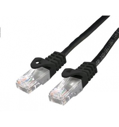 Kabel C-TECH patchcord Cat6, UTP, černý, 3m