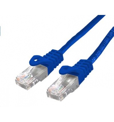 Kabel C-TECH patchcord Cat6, UTP, modrý, 2m