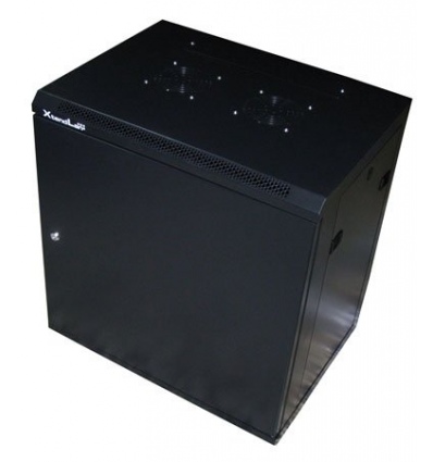 XtendLan 6U/600x450, na zeď, jednodílný, plné dveře, úprava proti vykradení