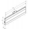 Vogel´s horizontální část adaptéru Connect-it PFB 3402, 290mm, stříbrná