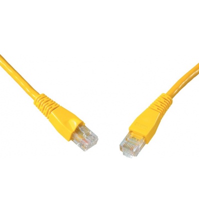 SOLARIX patch kabel CAT6 UTP PVC 10m žlutý snag proof