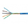 Kabel U/UTP Cat.6 4x2xAWG24 300 MHz, PVC modrý, Eca, 305m