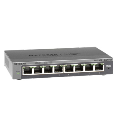 NETGEAR 8PT GIGABIT PLUS SWITCH, GS108E