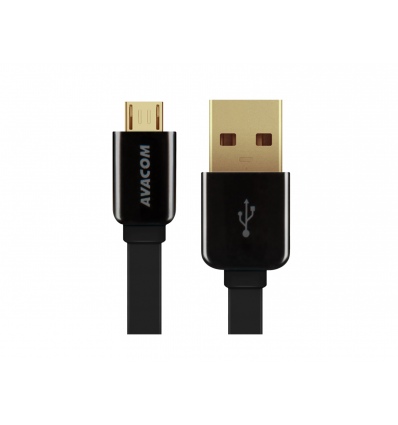 Kabel AVACOM MIC-40K USB - Micro USB, 40cm, černá