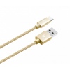 ALIGATOR PREMIUM Datový kabel 2A, USB-C zlatý