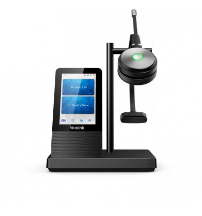 Yealink WH66 Mono DECT základna s dotykovým LCD a s náhlavní soupravou na jedno ucho