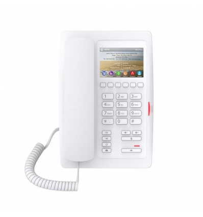 Fanvil H5 hotelový IP bílý telefon, 2SIP, 3,5" bar. displ., 6 progr. tl., USB, PoE