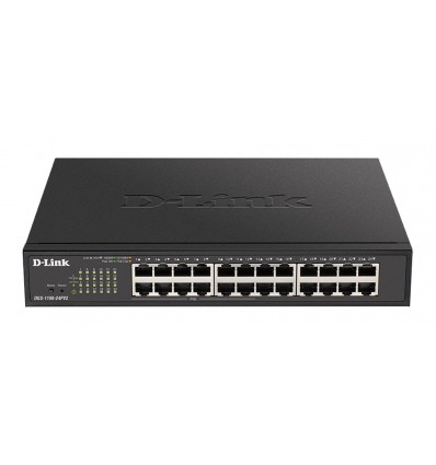 D-Link DGS-1100-24PV2 24-port Gigabit Smart switch, 12x GbE PoE+, PoE 100W