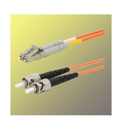 Optický patchkabel duplexní, LC-ST 9/125um SM, 3m, OS2