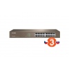 Tenda TEG1016D - 16x Gigabit Switch, Fanless-bez ventilátorů, Rackmount, ochrana proti přepětí