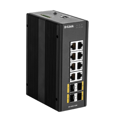 D-Link DIS-300G-12SW Industrial Gigabit Managed Switch with SFP slots