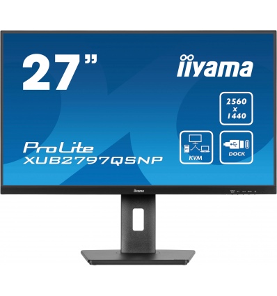 iiyama ProLite/XUB2797QSNP-B1/27"/IPS/QHD/100Hz/1ms/Black/3R