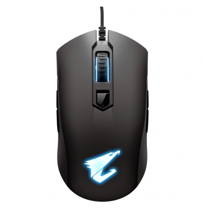 GIGABYTE Aorus M4/Herní/Optická/6 400 DPI/Drátová USB/Černá