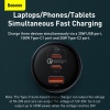Baseus nabíječka do auta 1x USB-A 2x USB-C Quick Charge 5 160W šedá + kabel USB-C