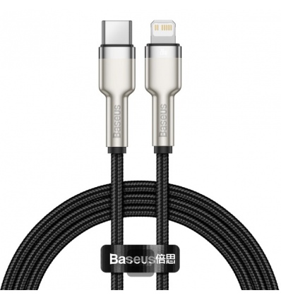 Baseus datový kabel Cafule USB-C/Lightning 1m PD 20W černý