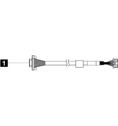ThinkSystem V2/V3 1U Front VGA Cable Kit