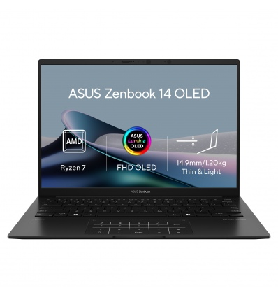 ASUS Zenbook 14/UM3406KA-OLED027W/AI7-350/14"/WUXGA/16GB/1TB SSD/AMD int/W11H/Black/2R