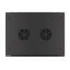 Nástěnný rack 19'' 15U 600X450mm černý flat pack