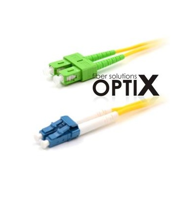 Patchcord FO duplex LC-SC/APC 9/125um SM, 0,5m, OS2, 1.8mm