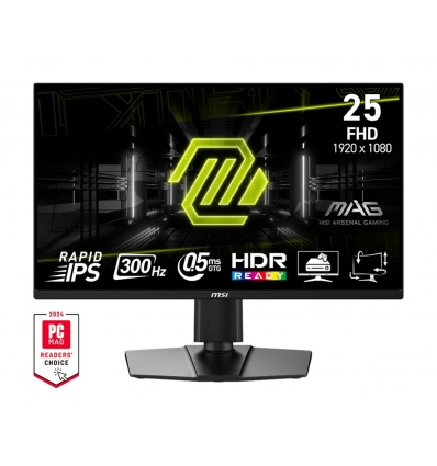 MSI MAG/255PXF/24,5"/IPS/FHD/300Hz/0,5ms/Black/2R