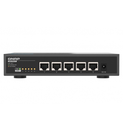 QNAP switch QSW-3205-5T (5x 10GbE port, pasiv. chlazení, podpora 100M/ 1G/ 2,5G / 5G a 10G)