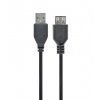 GEMBIRD prodlužovací kabel USB, 0,75m, černý