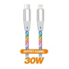 ALIGATOR Datový kabel LIGHT 3A, 30W USB-C/Lightning 1,2m