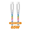 ALIGATOR Datový kabel LIGHT 3A, 65W USB-C/USB-C 0,5m