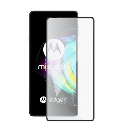 Screenshield MOTOROLA Edge 20 XT2143 (full COVER black) Tempered Glass Protection