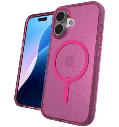 ZAGG kryt Milan Snap Apple iPhone 16 Růžová třpytka