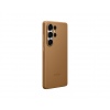 Samsung Ochranný kryt z veganské kůže pro Galaxy S25 Ultra Brown