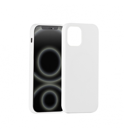 Silikonový kryt CARNEVAL SNAP pro iPhone 12 Pro Max s MagSafe - bílá