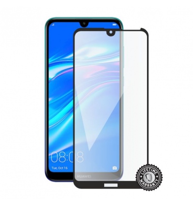 Screenshield HUAWEI Y7 (2019) Tempered Glass protection (full COVER black)