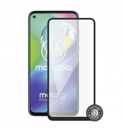Screenshield MOTOROLA Moto G8 XT2045 Tempered Glass protection (full COVER black)