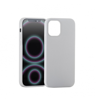 Silikonový kryt CARNEVAL SNAP pro iPhone 12 Pro Max s MagSafe - šedá
