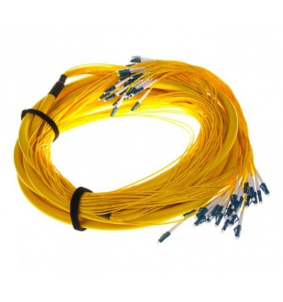 XtendLan FO konektorovaný kabel LC-LC 3m 9/125, 12 vláken,LS0H, G.652d, průměr 12.5mm, vývody 50 cm s průměrem 2mm
