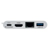 Mini dokovací stanice USB-C / HDMI, USB 3.0, GbE, 60W nabíjení, HDCP, bílá