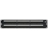 Patch panel pro montáž do racku 2U, 48x Cat6/Cat5 568B, RJ45 Ethernet