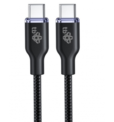TB USB C - USB C 60W Glamour kabel 1,5m černý