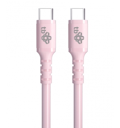 TB USB C - USB C 60W Jelly kabel 1m růžový