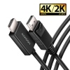 AXAGON RVD-HI20C2, DisplayPort - HDMI 2.0b redukce / kabel 1.8m, 4K/60Hz