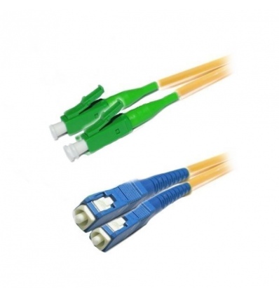 XtendLan FO patch LC/APC-SC 10m 9/125, duplex, LS0H, ultraflexibilní G.657.A1, průměr 2mm, krátký vývod