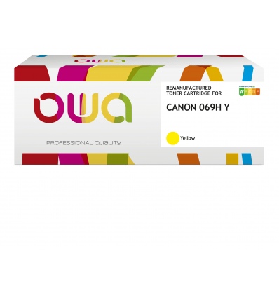 OWA Armor toner kompatibilní s Canon CRG-069H Y, 5500st, žlutá/yellow